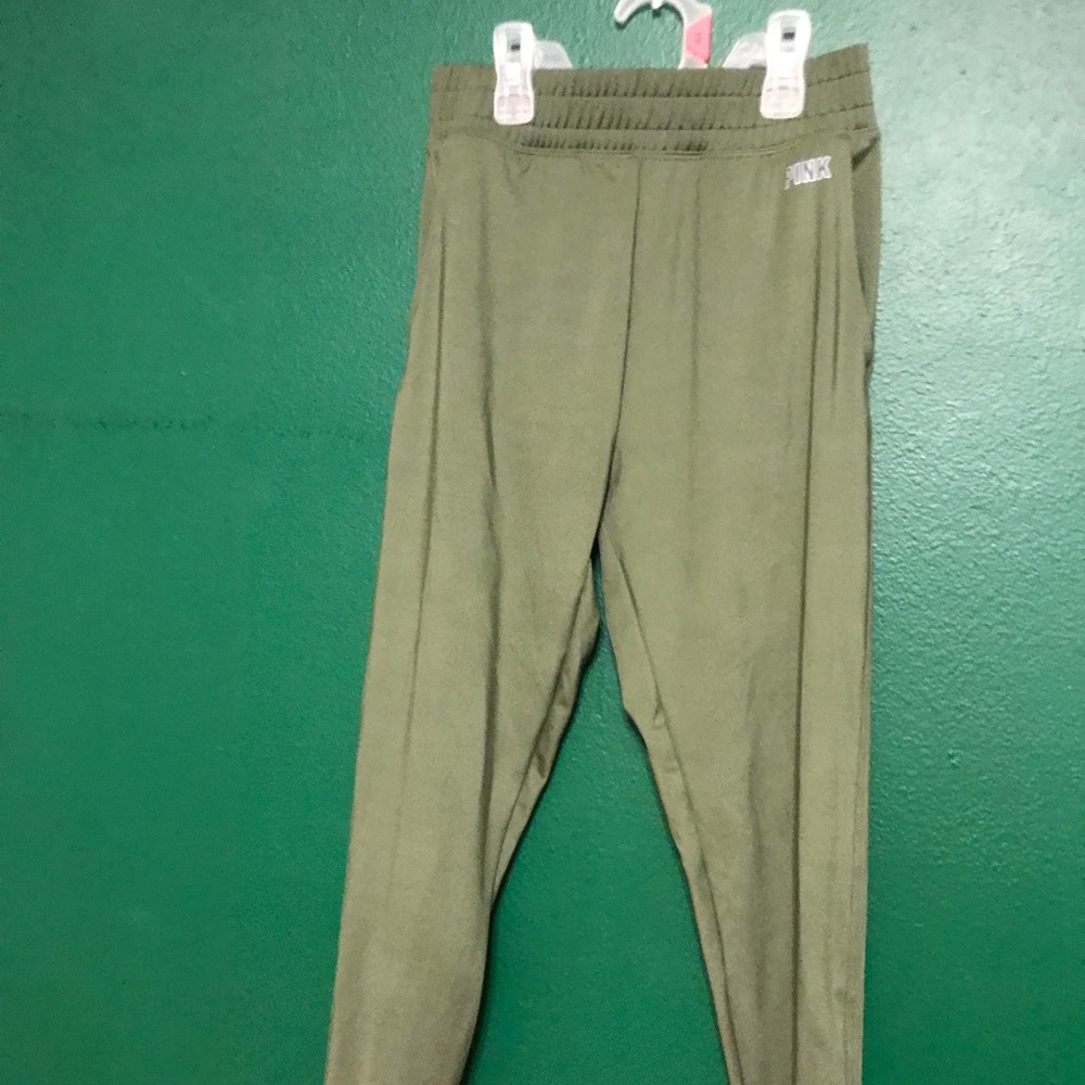 Pink active jogger pants with pockets